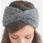 Headbands gris foncé en tweed oeko-tex éco-responsable lavable à la main Tailles uniques 