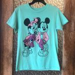 T-shirts turquoise en coton Mickey Mouse Club Minnie Mouse look vintage pour femme 