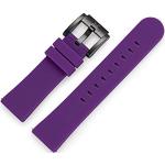 TW Steel Marc Coblen Bracelet de montre en silicone 22 mm avec boucle noire, Violet, Sangle
