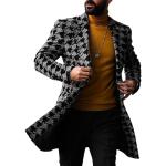 Blazers en cuir de mariage d'automne argentés en tweed troués à manches longues Taille 5 XL look casual pour homme 