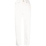 TWINSET pantalon droit à logo brodé - Blanc
