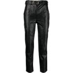 Pantalons en cuir Twinset noirs en cuir synthétique Taille XL W42 pour femme en promo 