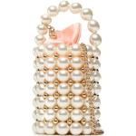 Sacs à main Twinset blancs à logo en satin à perles look fashion pour femme 
