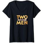 Two and a Half Men Logo T-Shirt avec Col en V