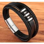 Bracelets magnétiques gris acier en acier look fashion pour homme 