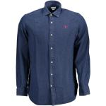 Chemises de mariage U.S. Polo Assn. bleues à motif papillons Taille 3 XL look casual pour homme 