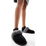 Chaussures UGG Australia Scuffette noires en caoutchouc à motif moutons en daim à bouts ronds Pointure 38 pour femme 