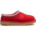 Chaussures UGG Australia Tasman rouges en caoutchouc à motif moutons en daim à bouts ronds pour femme 