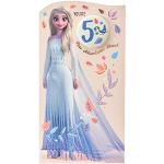 Cartes d'anniversaire bleues La Reine des Neiges Elsa 