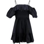 Mini robes Ulla Johnson noires en coton minis à manches courtes Taille XS pour femme 