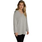 T-shirts Ulla Popken gris clair en coton à manches courtes à manches courtes Taille 3 XL look fashion pour femme 