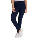 Pantalons taille élastique Ulla Popken Sienna bleus en viscose stretch W42 look fashion pour femme 