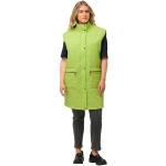 Vestes matelassées Ulla Popken vert lime en polaire sans manches à col montant look fashion pour femme 