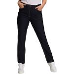Jeans droits Ulla Popken bleues foncé en denim stretch plus size W36 look fashion pour femme 