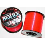 ultima Red Ice Ligne de Pêche Extra Fort Haute visibilité - Bobine de 115gr pour Mixte Adulte, Rouge (Fluo), 0.45mm-25.0lb/11.4kg
