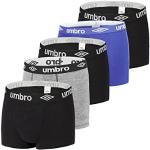 Boxers Umbro multicolores en coton en lot de 5 Taille XL look fashion pour homme en promo 