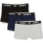 Boxers Umbro noirs en lot de 3 Taille S look fashion pour homme en promo 
