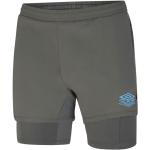 Shorts de sport Umbro Elite gris en polyester respirants Taille L pour homme en promo 
