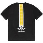 T-shirts fashion de printemps Umbro noirs à logo en coton Taille M look fashion pour homme 