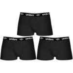 Boxers Umbro noirs en coton en lot de 3 Taille S pour homme 