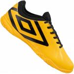 Chaussures de foot en salle Umbro jaunes en caoutchouc légères pour homme 
