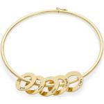 Bracelets en argent dorés 18 carats personnalisés pour homme 