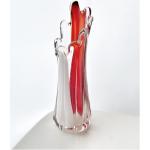 Vases en verre rouges en verre Mad Men de 22 cm 