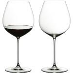 Verres à vin Riedel noirs en verre 