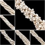 Bracelets de perles blancs en bois à perles à motif papillons style bohème 