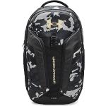 Under Armour Adult Hustle Pro Backpack , Black (002)/Metallic Gold , One Size Fits All