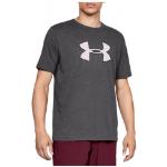Under armour big logo ss tee 1329583 019 homme grise t shirts