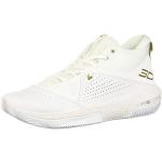 Chaussures de basketball  Under Armour blanches look fashion pour homme 