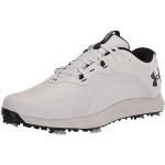 Chaussures de golf Under Armour Charged blanches en microfibre imperméables Pointure 41 look fashion pour homme 