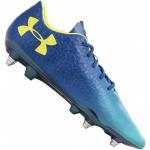 Chaussures de football & crampons Under Armour Magnetico bleues en cuir synthétique Pointure 44,5 pour homme 