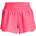 Shorts de running Under Armour roses en polyester respirants Taille S pour femme en promo 