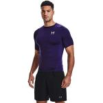 T-shirts de compression Under Armour HeatGear violets à manches courtes Taille XXL look fashion pour homme 