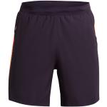Shorts de running Under Armour violets en polyester respirants Taille L pour homme en promo 