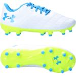 Chaussures de football & crampons Under Armour Magnetico blanches Pointure 35 pour enfant en promo 