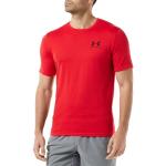 T-shirts de sport Under Armour Sportstyle rouges en coton mélangé sans manches Taille S pour homme en promo 