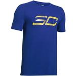 Under Armour - T-shirt Stephen Curry Under Armour SC30 Logo Bleu pour enfant Taille - S (120-135cm)