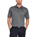 Polos de golf Under Armour Tech gris en polyester respirants à manches courtes Taille XL pour homme 