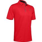 T-shirts de sport Under Armour Tech rouges en polyester respirants à manches courtes Taille L pour homme 