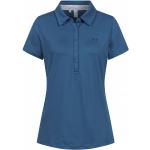 Polos de golf Under Armour bleus en polyester respirants à manches courtes Taille L classiques pour femme 