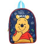 Sacs à dos scolaires Undercover bleus en polyester à motif ours Winnie l'Ourson look fashion pour enfant 
