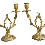 Chandeliers bronze en bronze de 31 cm romantiques 