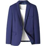 Blazers en cuir bleu marine Taille 4 XL look fashion pour homme 