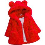 Manteaux rouges en fausse fourrure à motif lapins look asiatique pour fille de la boutique en ligne Amazon.fr 