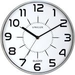 Horloges silencieuses Unilux grises en métal en promo 
