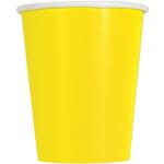 Vaisselle jetable Unique jaune fluo 