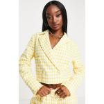 Blazers courts Unique 21 jaunes en tweed Taille XL classiques pour femme en promo 